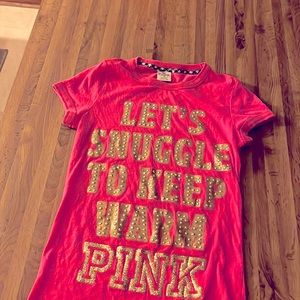 VS pink lounge tee